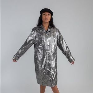 Metallic Women’s Vinyl Coat